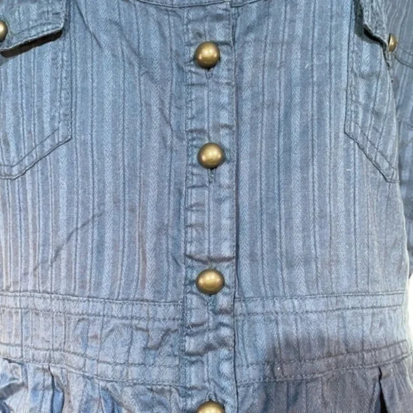 Charlotte Russe | Blue Striped Cotton Dress - Picture 2 of 5